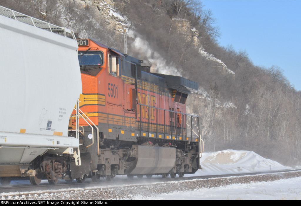 BNSF 5501 Roster shot.